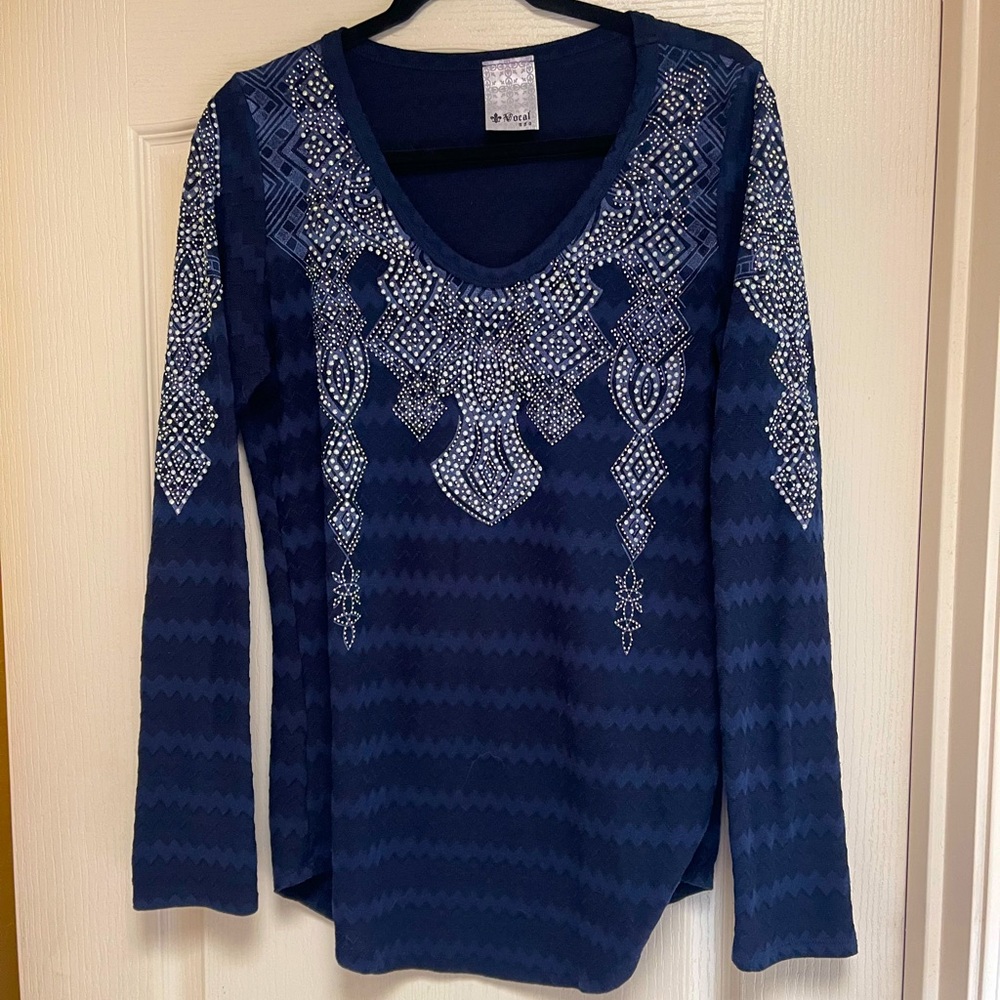 Vocal Long Sleeve Bling Top